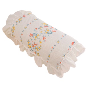 透气棉麻复古风沙发扶手盖巾布荷叶花边防尘套两侧扶手巾客厅装饰