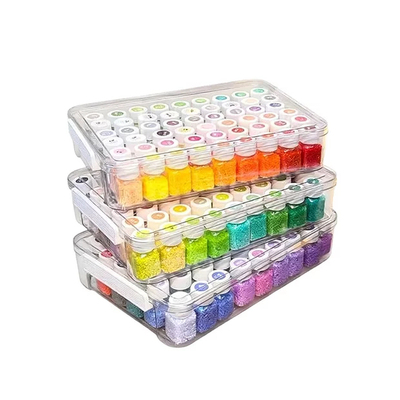 拼豆专用透明大容量收纳盒54色