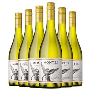 蒙特斯白葡萄酒干白霞多丽长相思智利进口经典整箱官方旗舰店正品
