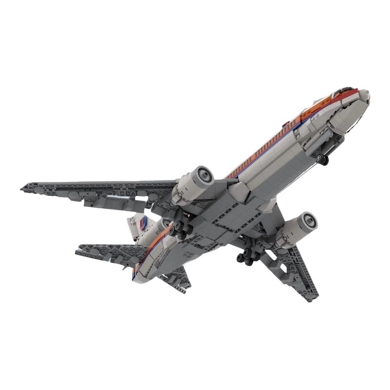 DC-10美国航空传奇飞机积木玩具