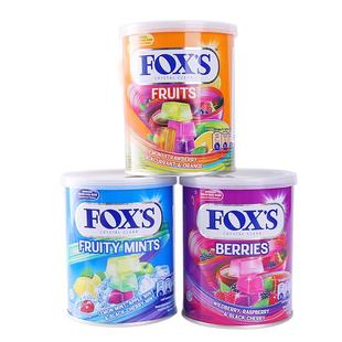印尼进口FOX'S水晶糖霍士什锦水果硬糖果foxs混合四季茶味糖零食