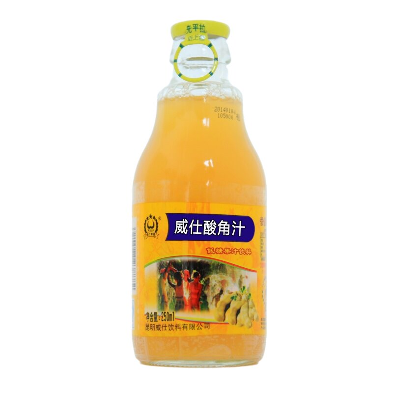 云南特产威仕酸角汁饮料玻璃瓶