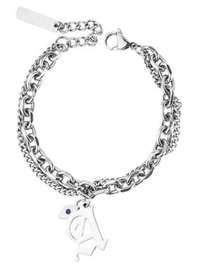 手链男潮高级感ins简约男士钛钢