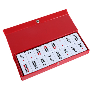 高档密胺象牙色牌九乳白顶牛牙黄小牌九 牌九牌骨牌家用竹丝牌九