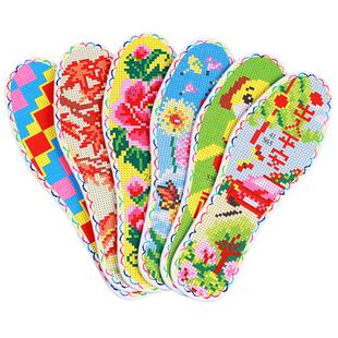 花边七层纯棉布马年鞋垫十字绣新款手工自己绣半成品2026高端刺绣