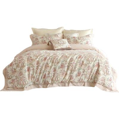 水星家纺60S长绒棉抑菌磨毛套件