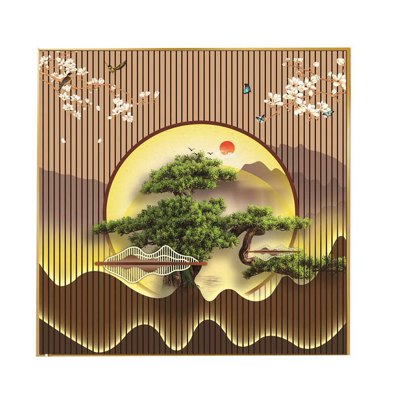 画世纪餐厅装饰画正方形现代挂画