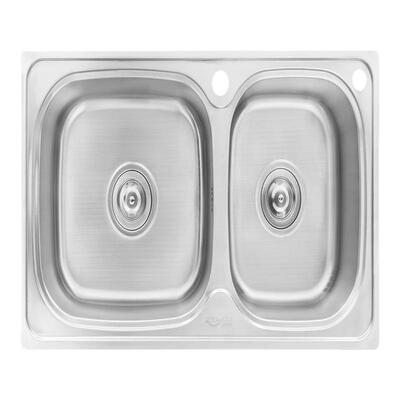 不锈钢洗菜盆连体斜边厨房水槽