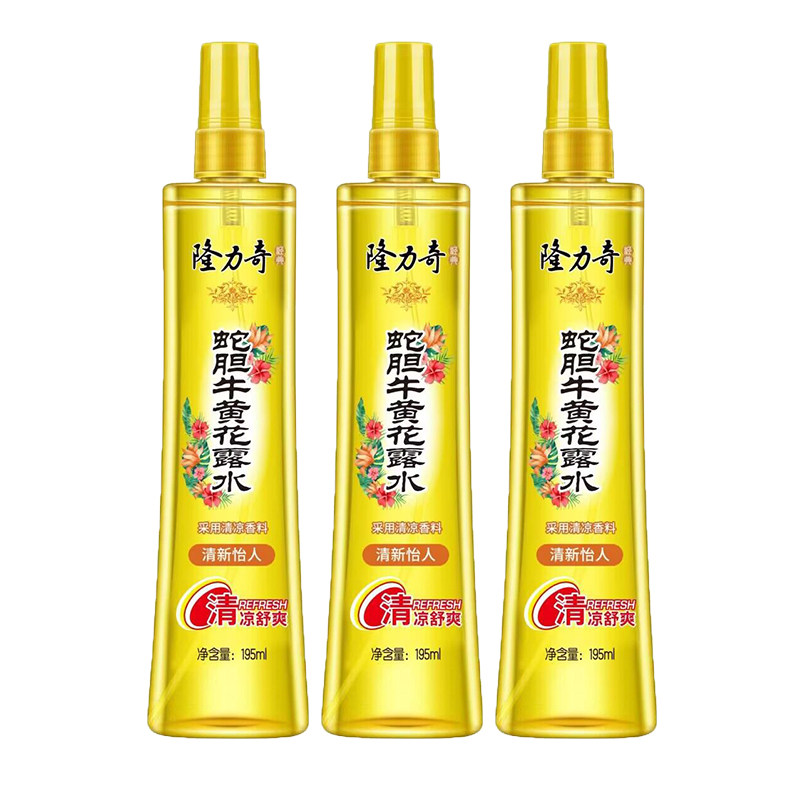 隆力奇蛇胆牛黄花露水195ml*3