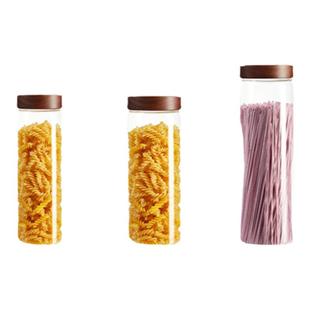 玻璃面条收纳盒食品级厨房家用挂面收纳桶食物密封储物罐大容量筒