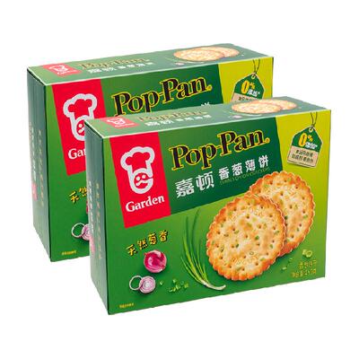 嘉顿香葱口味2箱装饼干450g×2盒