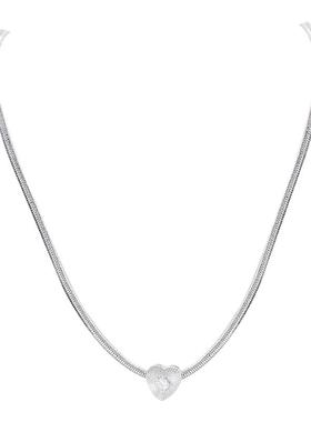 轻奢简约冷淡风爱心项链