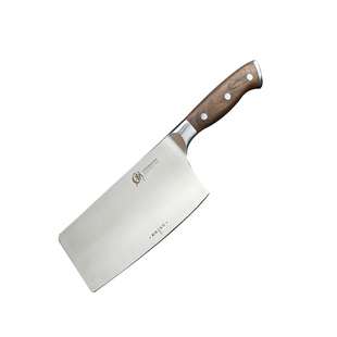 朗马居家厨用锋利斩切两用中式菜刀耐用Din1.4116不锈钢(单刀)