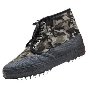 3537加绒加厚解放鞋男高帮冬季防寒保暖工地劳保棉鞋胶鞋耐磨球鞋