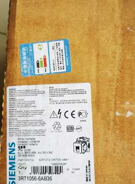 议价全新原装西门子接触器 3RT1056-6AB36 23/26V 50-60Hz/DC 现