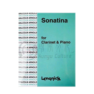 马尔卡姆 小奏鸣曲 Op29 单簧管和钢琴 萨拉伯特原版乐谱 英皇考级 Malcolm Arnold Sonatina for Clarinet and Piano HL50513545