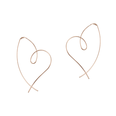 lesetoiles日系日本14K包金耳线