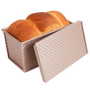 学厨 450g滑盖吐司盒土司面包烘焙模具 商用推荐 低糖吐司盒节能