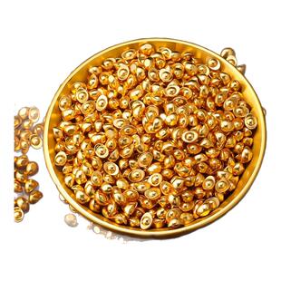 实心沙金元宝仿金招财进宝迷你小元宝DIY材料财神爷聚宝盆小金豆