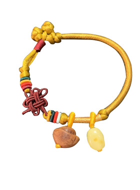 小红书同款手链手工编织元宝蜜蜡