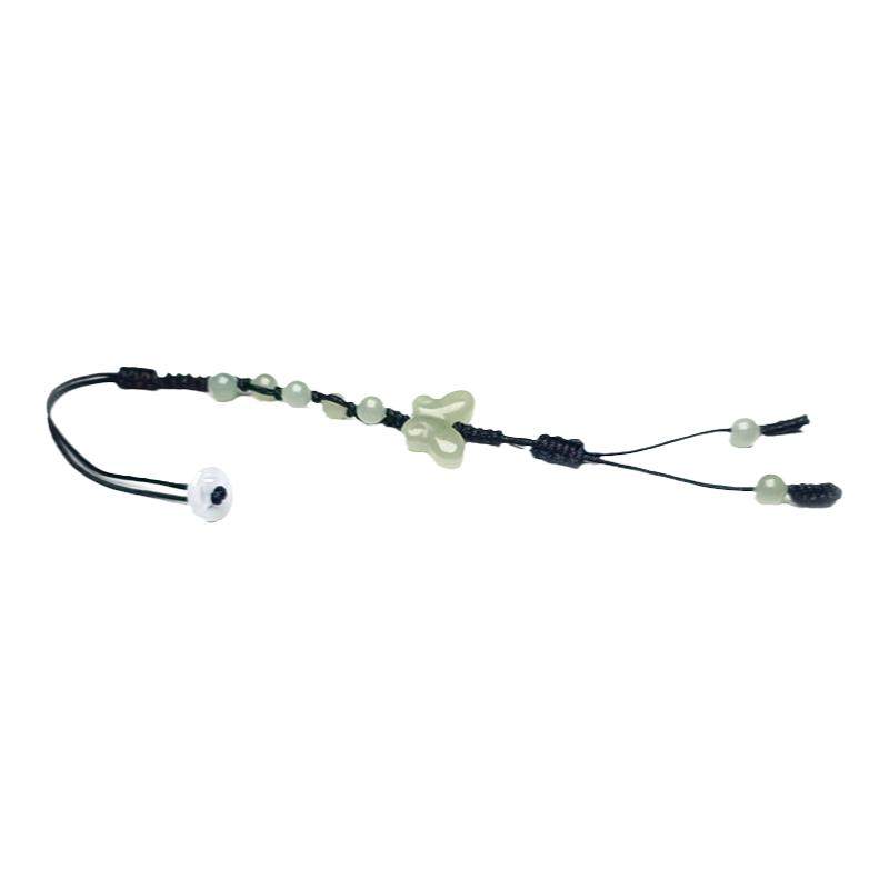 中式和田玉高端壶绳茶壶盖防摔绳吊坠装饰高档壶盖把手防烫连接绳