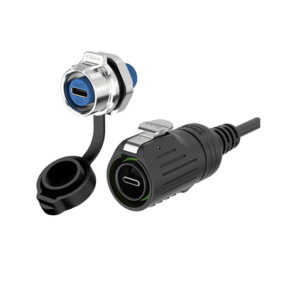 热销！数据传输防水连接器TYPE-C