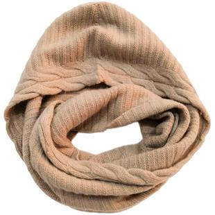 Cashmere 羊绒帽子围巾一体女冬季保暖百搭毛线针织连帽围脖