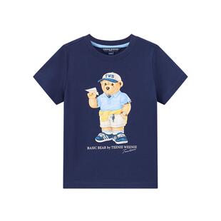 【TW.V系列】TeenieWeenie Kids小熊26年男女童装抗菌春夏棉T恤