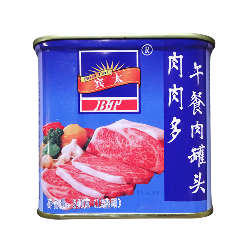 宾太肉肉多午餐肉罐头340g麻辣烫