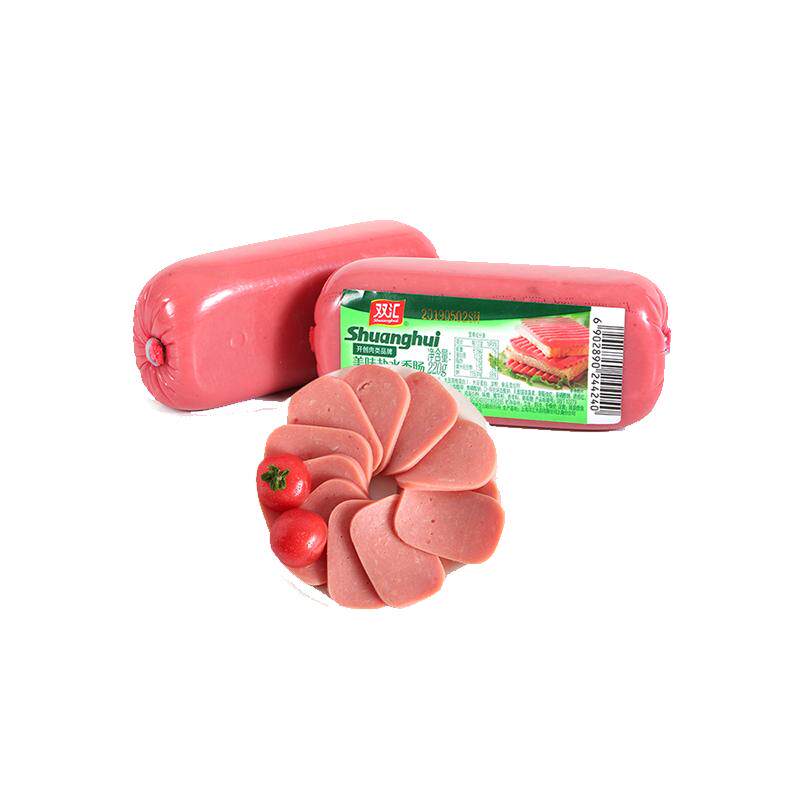 双汇美味盐水香肠220g/支火腿肠三明治午餐肉切片炒菜火锅方腿肠
