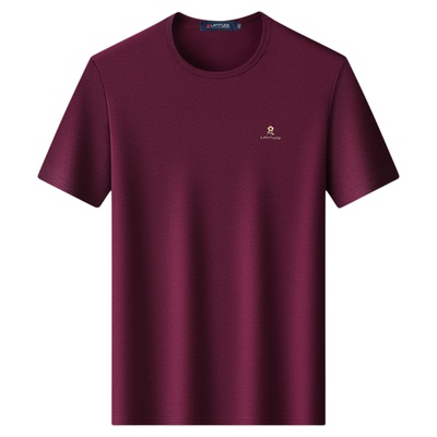 莫代尔长绒棉梦特娇短袖T恤男