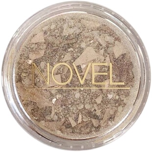 日本正品NOVEL 闪耀金属色乱切碎片香槟金色闪粉沫混合装美甲饰品