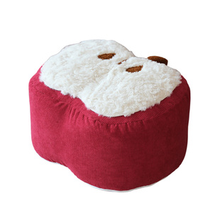 苹果脚凳客厅沙发凳坐墩可爱进门换鞋凳脚踏可拆洗卡通榻榻米蒲团