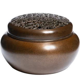 庆松堂苏工铜炉名家胡庆松制紫铜大号手炉复古手工炉熏香线香盘香