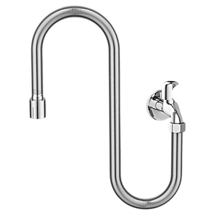 304不锈钢波纹水管软管阳台万向水龙头延长管加长延伸防溅水神器