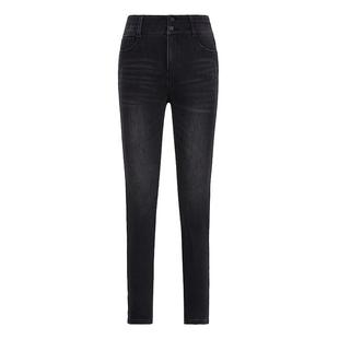 FIVE PLUS牛仔裤女四面弹铅笔长裤高腰显瘦小脚裤