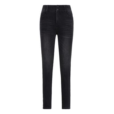 FIVE PLUS牛仔裤女四面弹铅笔长裤高腰显瘦小脚裤