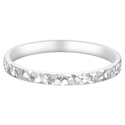 潮宏基至简铂金戒指碎碎冰