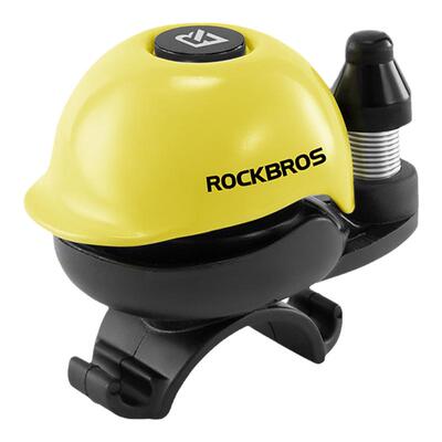 洛克兄弟自行车铜铃铛山地公路车喇叭警示骑行头盔小帽造型铃铛