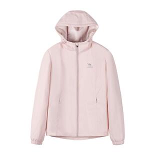 骆驼运动外套女款春季休闲连帽夹克风衣开衫户外登山服防风外套男