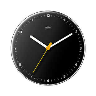 博朗德国品牌进口挂钟客厅简约静音走时免打孔石英钟挂墙客厅钟表
