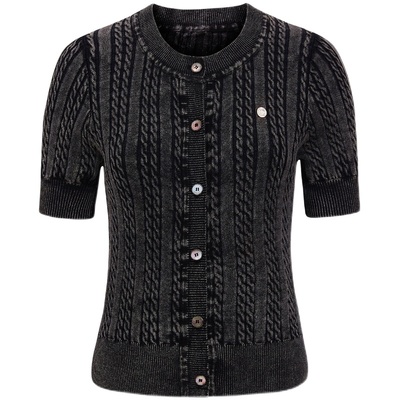 水洗适中纯棉纱线女复古