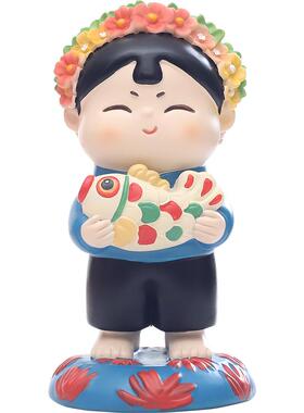 唐小圆簪花围摆件泉州文创浔埔女