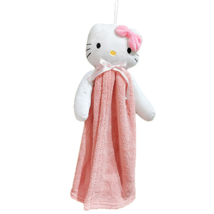 KT猫擦手巾厨房挂饰家用可爱小裙子插手毛巾北欧个性创意卡通抹手