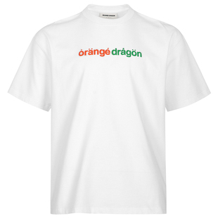 OD/ORANGEDRAGON2026夏发泡撞色印花LOGO圆领基础重磅全棉短袖T恤