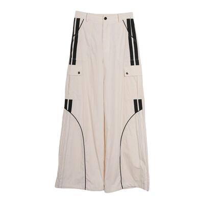 西町村屋直筒撞色运动工装裤女装秋季新款休闲宽松裤子AC9310001