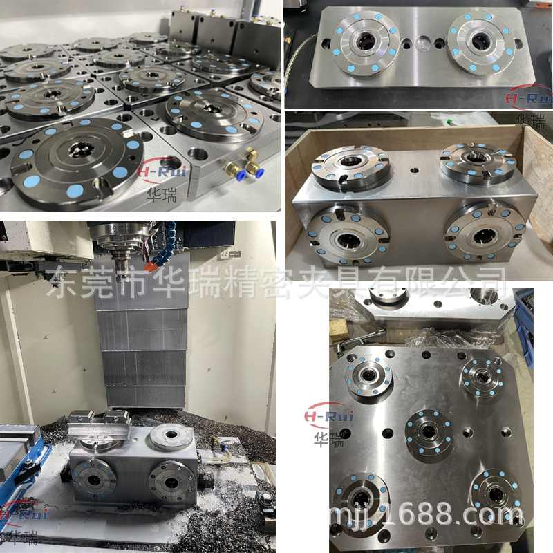 MTS零点定位快换夹具CNC3轴45轴自定心虎钳多工位加工钢铝铜治具