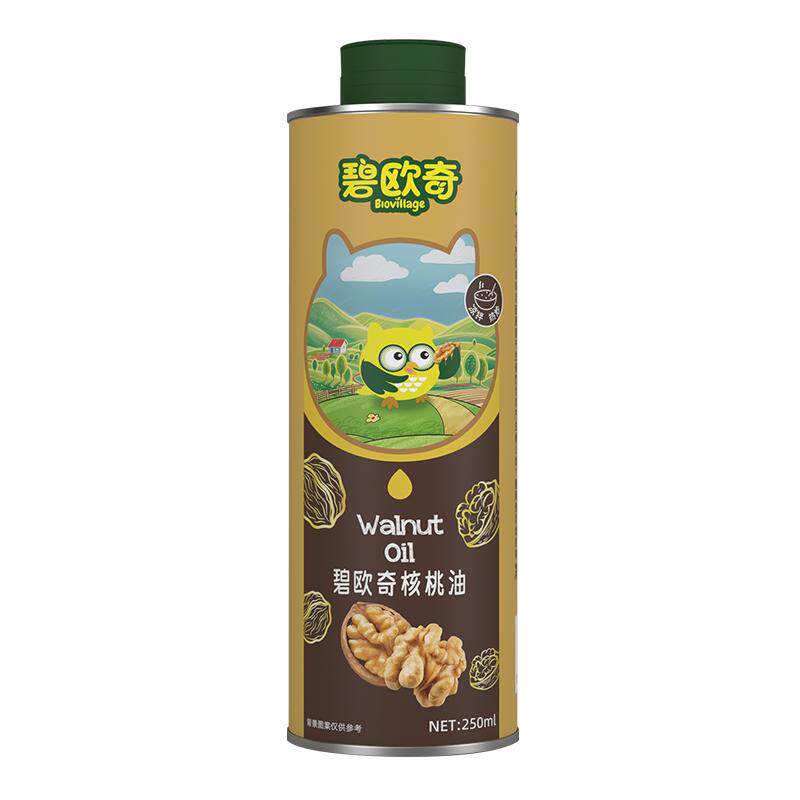 碧欧奇核桃油低温冷榨宝宝辅食搭配用油宝宝营养佐餐油热炒