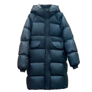 2025冬季新款黑色羽绒服女90白鸭绒外套中长款显瘦加厚小个子外套