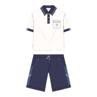 喵丸子jk制服原创体操运动服polo衫套装日系dk短裤宽松校供学院风